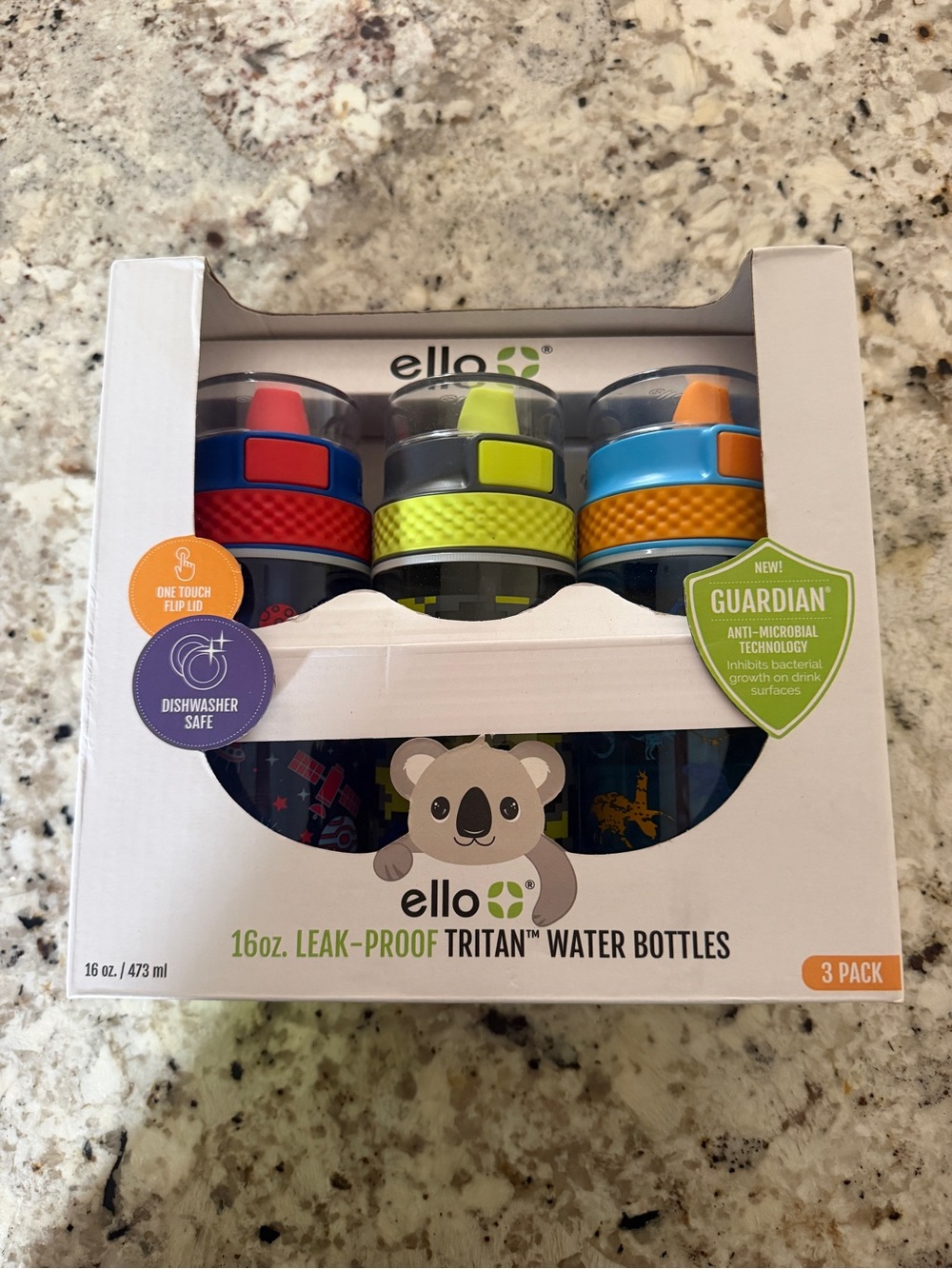 NEW Ello Tritan water bottle 3 pack